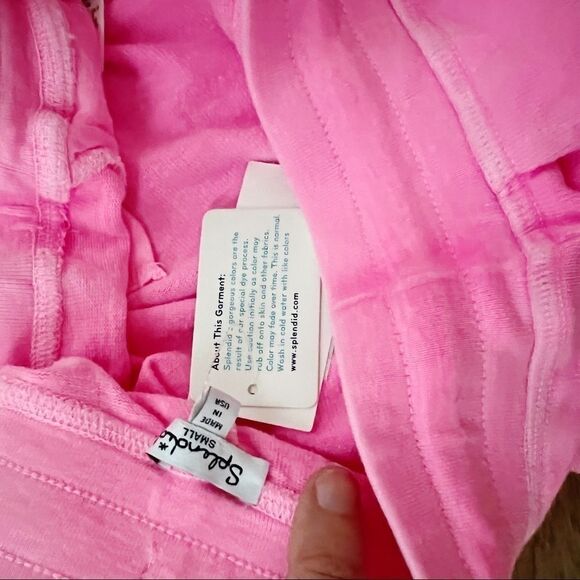 NWT Splendid Active Drawstring Shorts Neon Pink Sz S - Picture 5 of 5